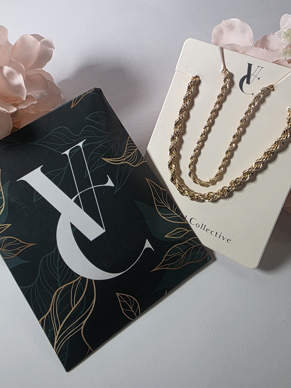Vertical Collective - Gold Rope Necklace Set - Double Layered Women’s Necklace